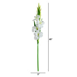 45" Artificial Gladiolus Flower Stems - Set of 3-Stem-Parc Decor