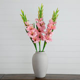 45" Artificial Gladiolus Flower Stems - Set of 3-Stem-Parc Decor