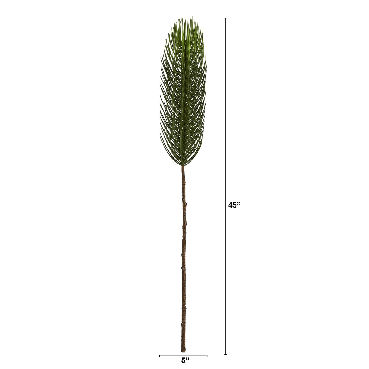 45” Pine Artificial Flower (Set of 3)-Stem-Parc Decor