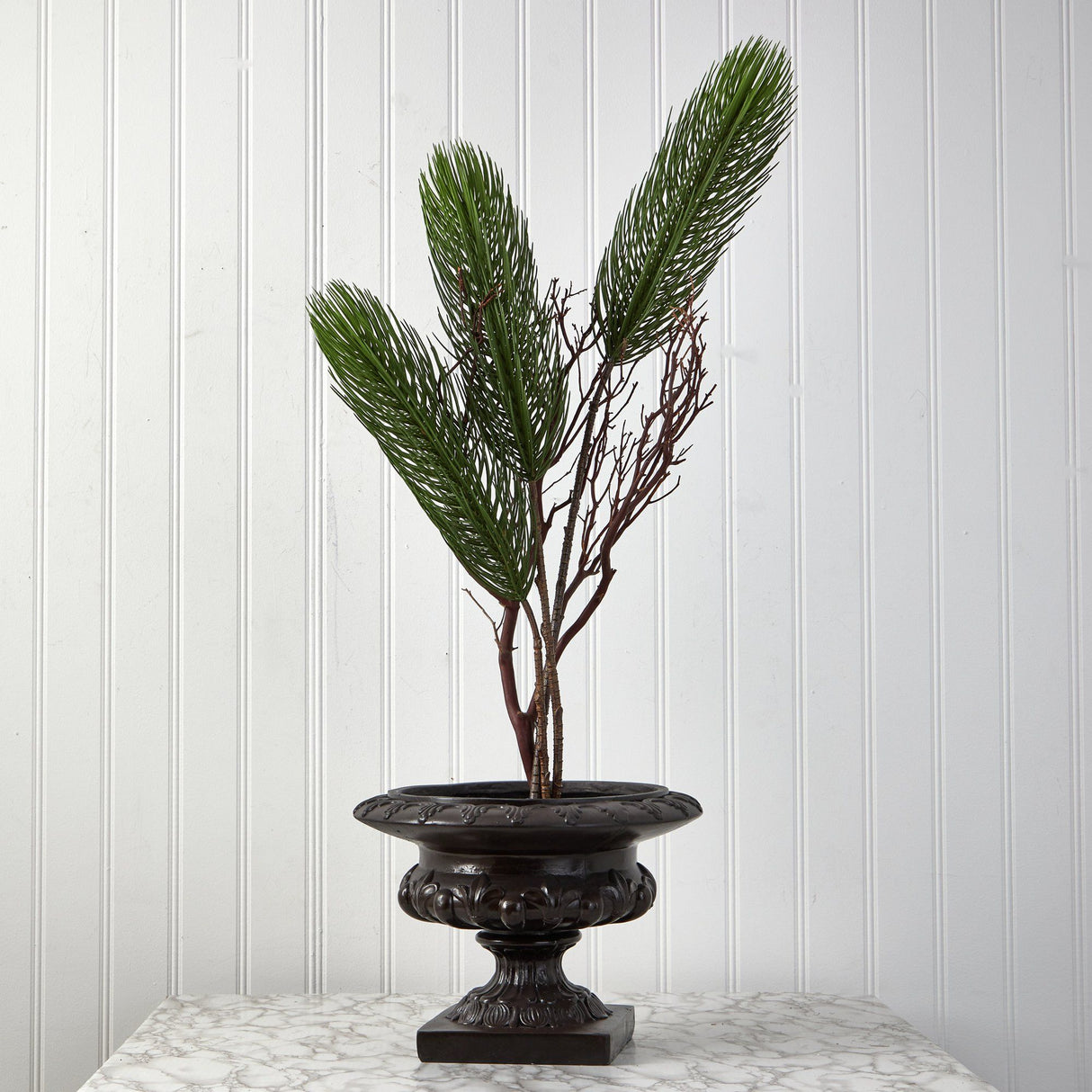 45” Pine Artificial Flower (Set of 3)-Stem-Parc Decor