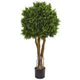 46” Boxwood Artificial Topiary Tree UV Resistant (Indoor/Outdoor)-Parc Decor