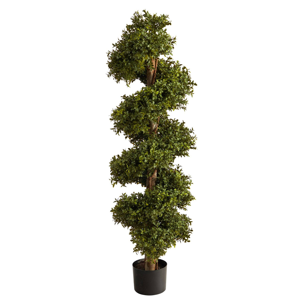 46” Boxwood Topiary Spiral Artificial Tree (Indoor/Outdoor)-Parc Decor