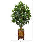 46” Ficus Artificial Tree in Decorative Planter-Parc Decor