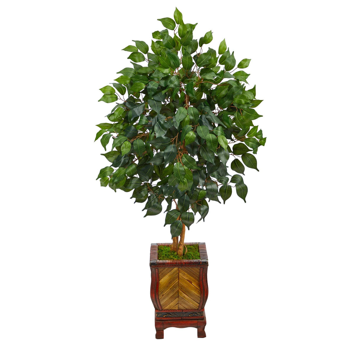 46” Ficus Artificial Tree in Decorative Planter-Parc Decor