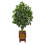 46” Ficus Artificial Tree in Decorative Planter-Parc Decor