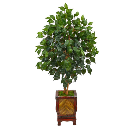 46” Ficus Artificial Tree in Decorative Planter-Parc Decor