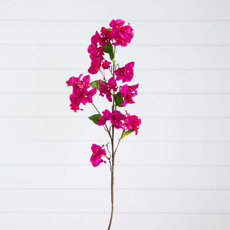 47" Artificial Bougainvillea Flower Stems - Set of 3-Stem-Parc Decor