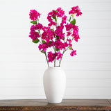 47" Artificial Bougainvillea Flower Stems - Set of 3-Stem-Parc Decor