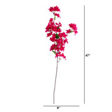 47" Artificial Bougainvillea Flower Stems - Set of 3-Stem-Parc Decor