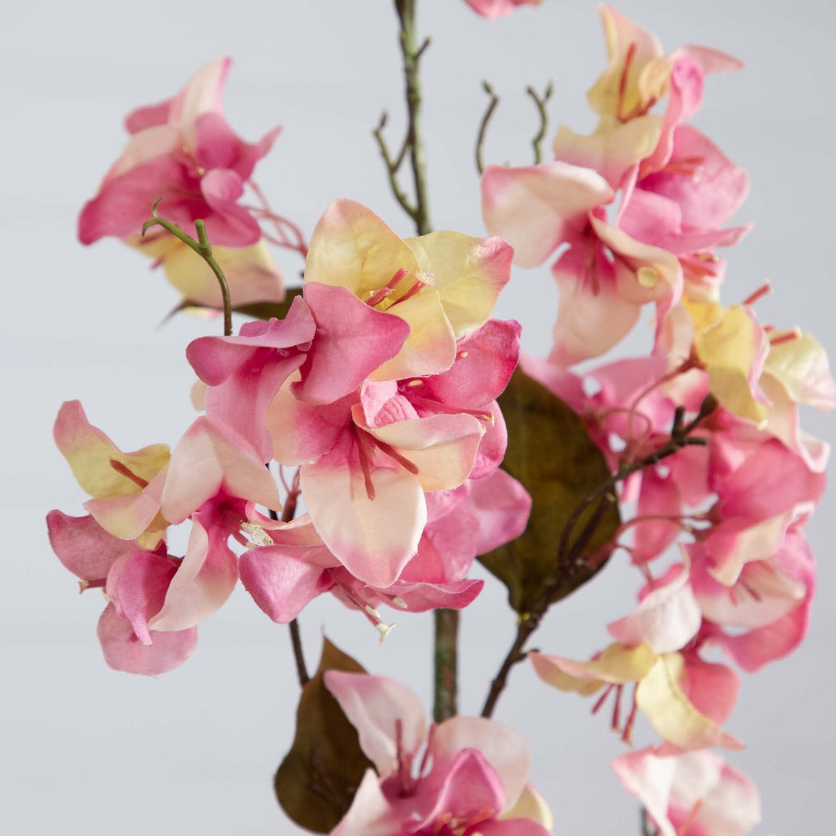47" Artificial Bougainvillea Flower Stems - Set of 3-Stem-Parc Decor