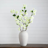 47" Artificial Bougainvillea Flower Stems - Set of 3-Stem-Parc Decor