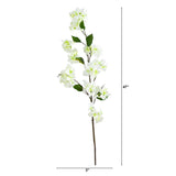 47" Artificial Bougainvillea Flower Stems - Set of 3-Stem-Parc Decor