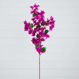 47" Artificial Bougainvillea Flower Stems - Set of 3-Stem-Parc Decor