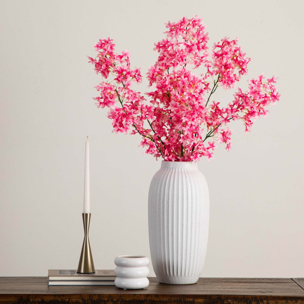 47" Artificial Cherry Blossom Flower - Set of 3-Stem-Parc Decor