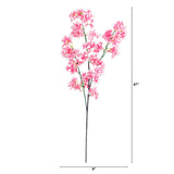 47" Artificial Cherry Blossom Flower - Set of 3-Stem-Parc Decor