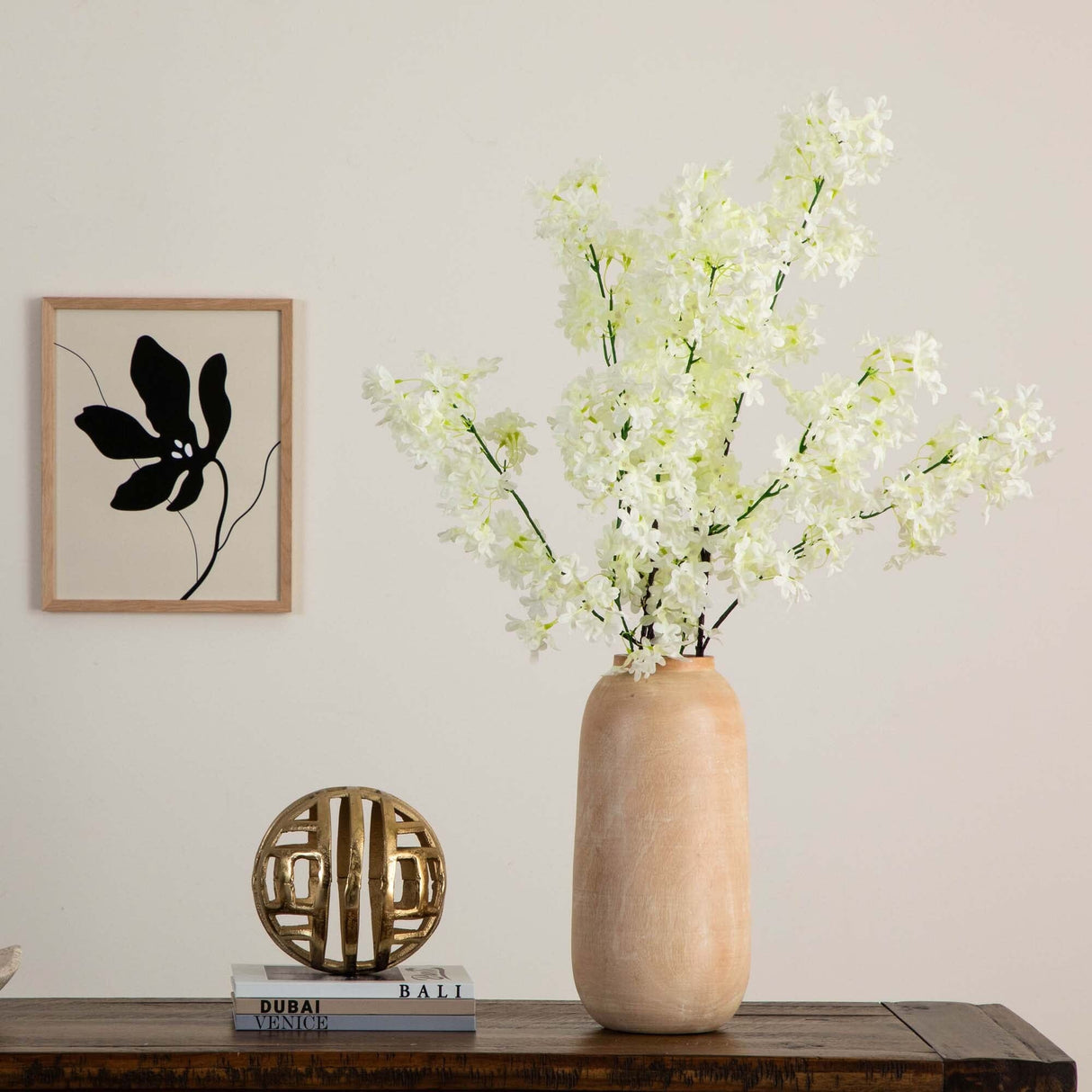 47" Artificial Cherry Blossom Flower - Set of 3-Stem-Parc Decor