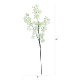 47" Artificial Cherry Blossom Flower - Set of 3-Stem-Parc Decor