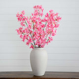 47" Artificial Cherry Blossom Flower - Set of 3-Stem-Parc Decor