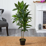 48" Dracaena Silk Plant (Real Touch)-Parc Decor
