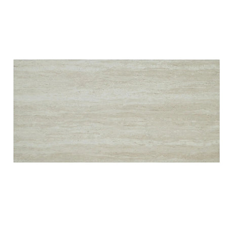 48" Modern Breakfast 1 Dining Table Set with 2 Stools for Apartment, Travertine Table Top