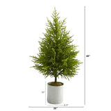 49” Norfolk Island Pine “Natural Look” Artificial Christmas Tree-Christmas Tree-Parc Decor