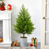 49” Norfolk Island Pine “Natural Look” Artificial Christmas Tree-Christmas Tree-Parc Decor
