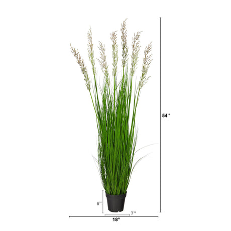 4.5’ Artificial Plum Grass Plant-Parc Decor