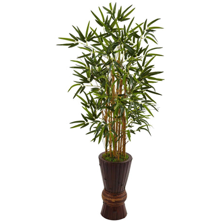 4.5’ Bamboo Tree in Bamboo Planter-Parc Decor