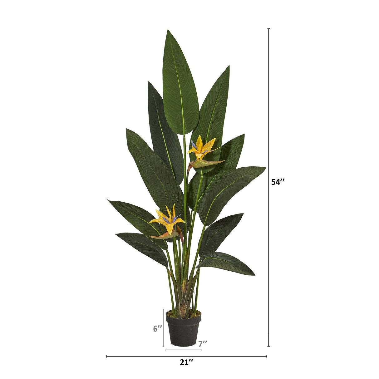 4.5’ Bird of Paradise Artificial Plant (Real Touch)-Parc Decor