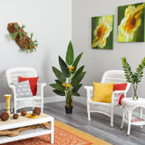 4.5’ Bird of Paradise Artificial Plant (Real Touch)-Parc Decor