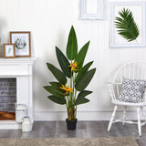 4.5’ Bird of Paradise Artificial Plant (Real Touch)-Parc Decor