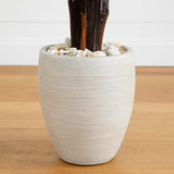 4.5’ Cycas Artificial Tree in Oval Planter (Indoor/Outdoor)-Parc Decor