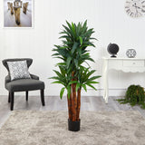 4.5’ Dracaena Artificial Tree with Natural Trunk-Parc Decor