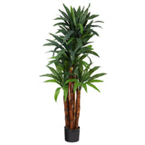 4.5’ Dracaena Artificial Tree with Natural Trunk-Parc Decor