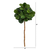 4.5' Fiddle Leaf Artificial Tree (No Pot)-Parc Decor