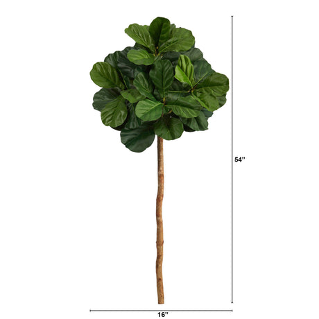 4.5' Fiddle Leaf Artificial Tree (No Pot)-Parc Decor