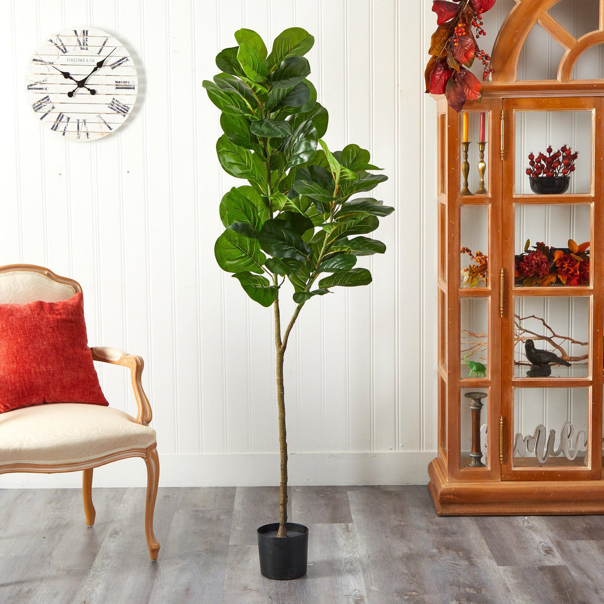 4.5’ Fiddle Leaf Fig Artificial Tree-Parc Decor