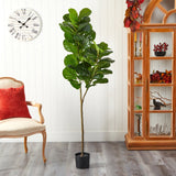 4.5’ Fiddle Leaf Fig Artificial Tree-Parc Decor