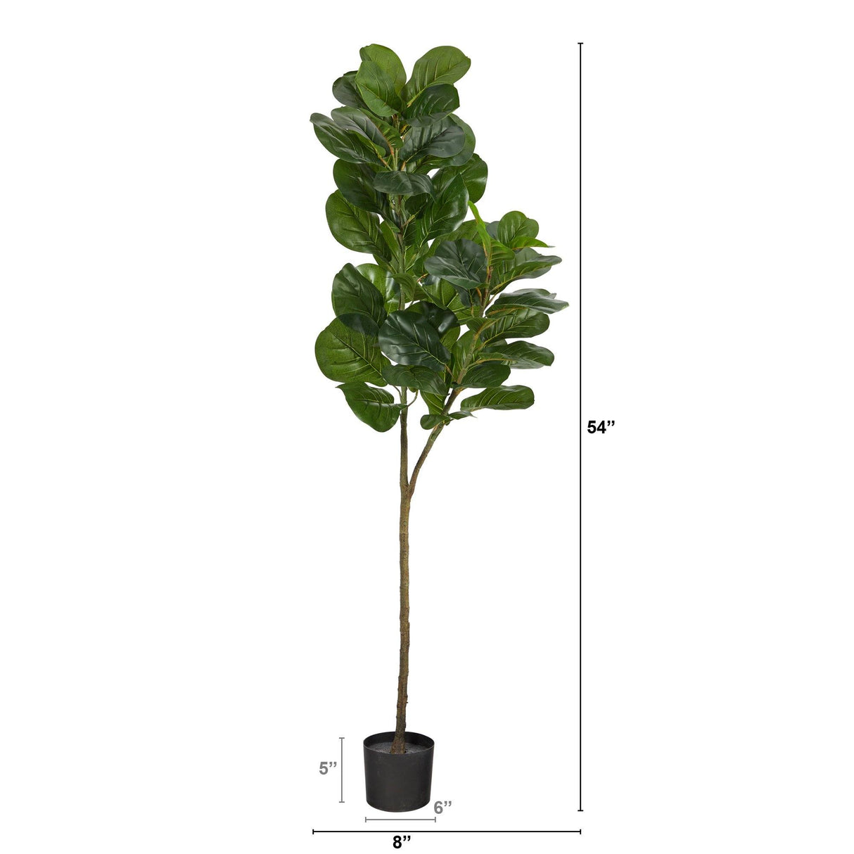 4.5’ Fiddle Leaf Fig Artificial Tree-Parc Decor