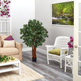 4.5’ Lychee Artificial Tree with Natural Trunk-Parc Decor