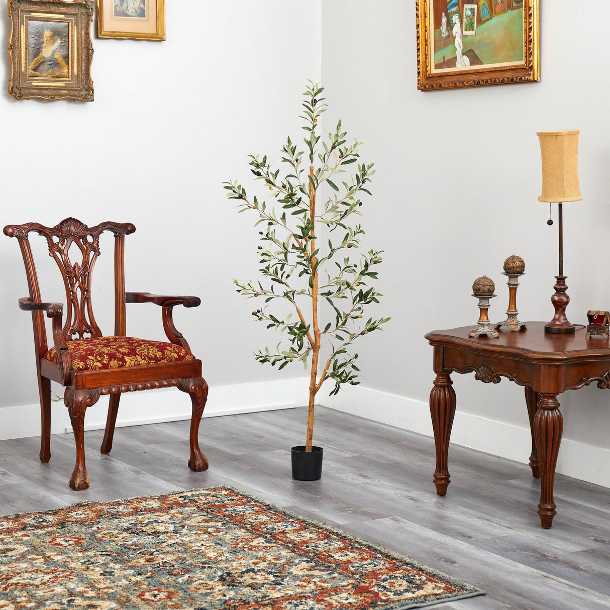 4.5’ Olive Artificial Tree-Parc Decor