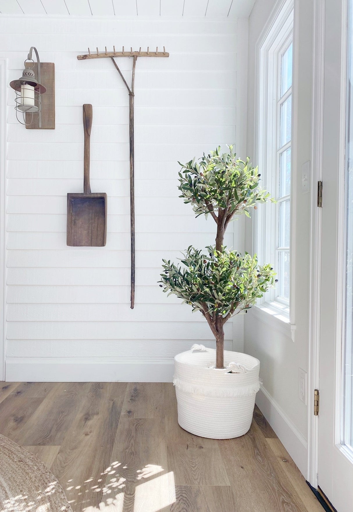 4.5' Olive Double Topiary Silk Tree-Parc Decor