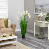 4.5’ Plum Grass Artificial Plant-Parc Decor