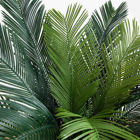 4.5' Cycas Artificial Tree in Oval Planter UV Resistant (Indoor/Outdoor)