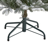 4.5’ Flocked Manchester Spruce Artificial Christmas Tree with 100 Lights and 357 Bendable Branches-Christmas Tree-Parc Decor