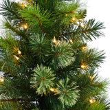 4.5’ Oregon Pine Christmas Tree in Decorative Planter-Christmas Tree-Parc Decor