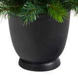 4.5’ Oregon Pine Christmas Tree in Decorative Planter-Christmas Tree-Parc Decor