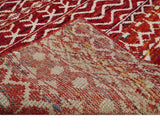 4x6 Hand Knotted Rust and Ivory Modern Contemporary Southwestern Tribal Trellis Recycled Silk Area Rug