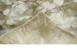 4x6 Modern Abstract Hand Woven Silver and Olive Art Silk Rug