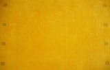 4x6 Small Gold Natural Farmhouse Wool Hand Woven Southwestern Gabbeh Rug